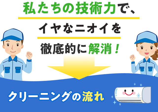 私たちの技術力で、イヤなニオイを徹底的に解消します。